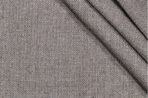 Solid Woven Upholstery Fabric in Smoke