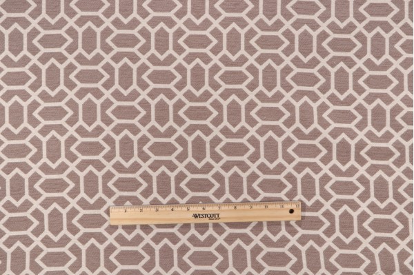 Halon Woven Chenille Upholstery Fabric in Taupe