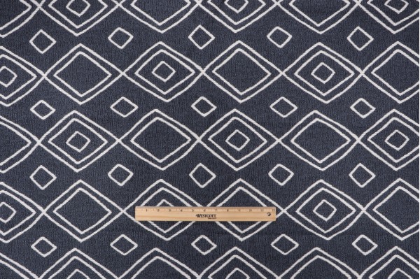 Rowe Woven Upholstery Fabric in Midnight