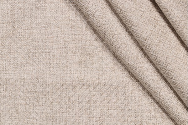 Brady Woven Upholstery Fabric in Flax