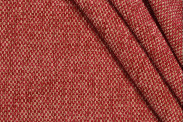Warner Woven Chenille Upholstery Fabric in Raspberry 