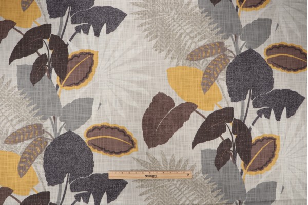 P Kaufmann Costa Rica Printed Cotton Drapery Fabric in Driftwood 