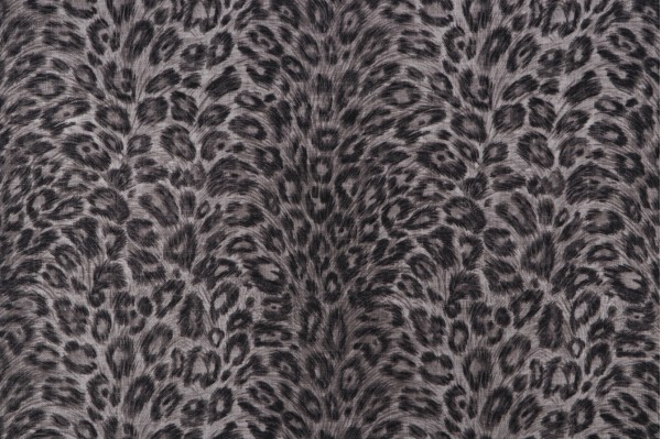 Covington Javan Printed Linen Blend Drapery Fabric in Charcoal 