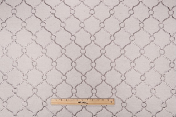 Sample of Vera Woven Upholstery Fabric in Oatmeal 