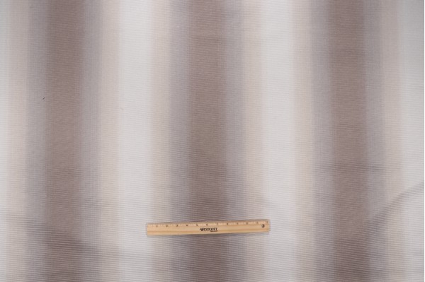 Ketner Stripe Woven Upholstery Fabric in Stone 