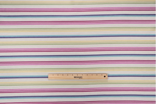 Shazam Stripe Woven Upholstery Fabric in Summer 