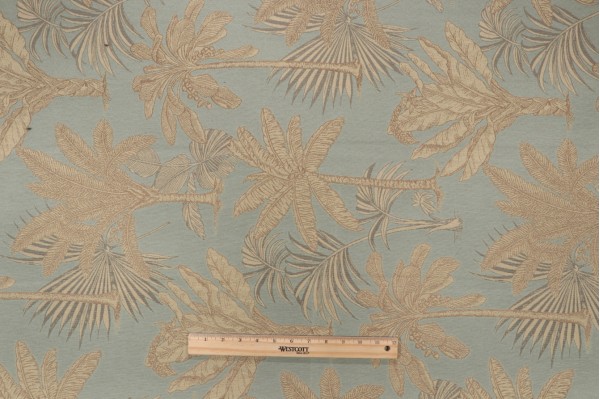 Aruba Woven Upholstery Fabric in Seafoam 