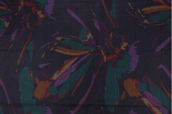 Old World Weavers Printed Drapery Fabric in Midnight for Scalamandre