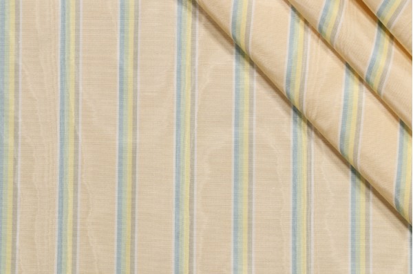 Scalamandre Moire Stripe Woven Decorator Fabric in Spring