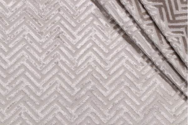 Wereby Velvet Upholstery Fabric in Feather