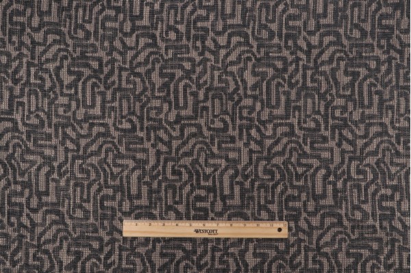 Barilley Woven Upholstery Fabric in Graphite