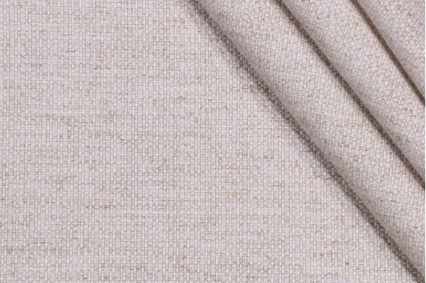 Crypton Orta High Performance Woven Upholstery Fabric in Flax
