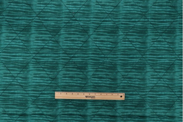 Sample of PK Lifestyles Tie-Dye Tuck Printed Pintuck Cotton Drapery Fabric in Juniper 