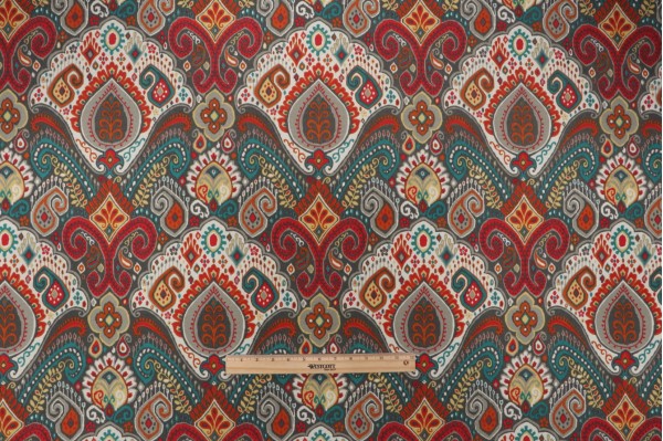 Waverly Boho Passage Printed Polyester Outdoor Fabric in Fiesta 
