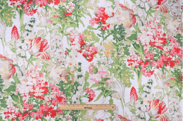 Click for PK Lifestyles Summer Ready Printed Cotton Blend Drapery Fabric in Garden  PK Lifestyles Summer Ready Printed Cotton Blend Drapery Fabric in Garden