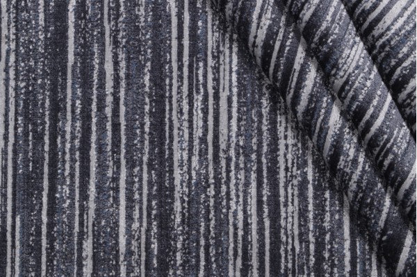 PK Lifestyles Velvety Strie Velvet Upholstery Fabric in Atlantic 