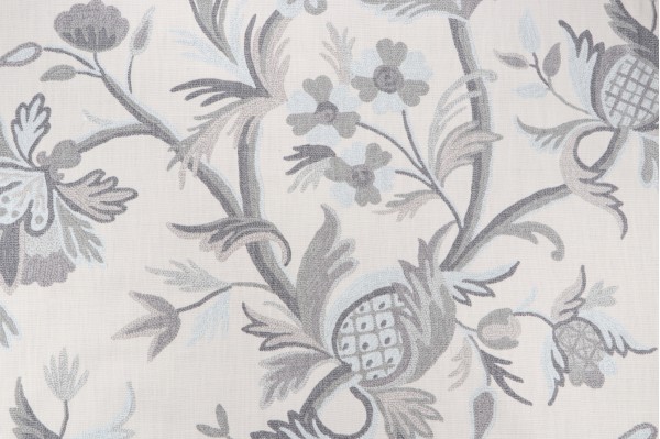 P Kaufmann Highfield/Nom Printed Cotton Drapery Fabric in Flint 