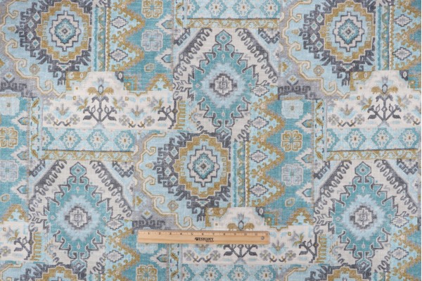 Covington Parry Printed Cotton Blend Drapery Fabric in 545-Mineral 