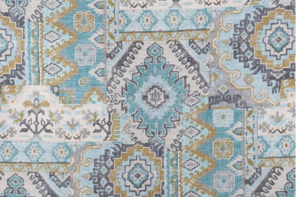Covington Parry Printed Cotton Blend Drapery Fabric in 545-Mineral 