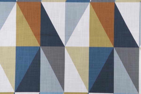 Sample of Covington Alfresco Printed Polyester Drapery Fabric in 594-Admiral 