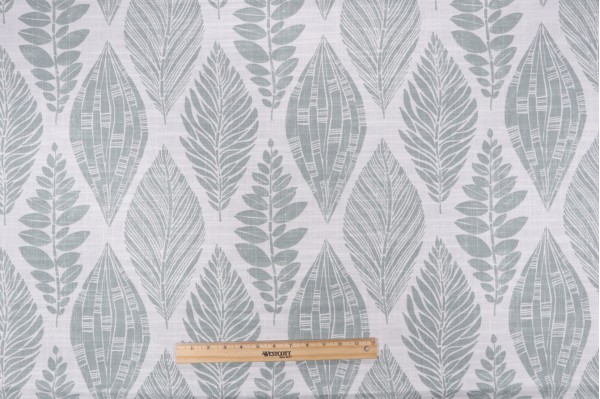 Jennifer Adams Pacifica Printed Cotton Blend Drapery Fabric in 22-Sage for Covington 