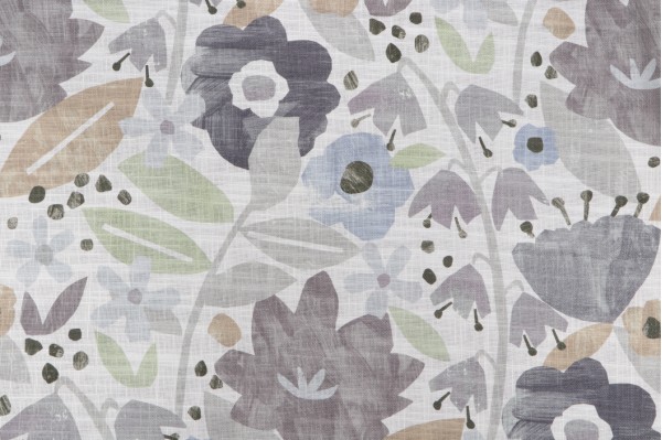 Sample of Covington Emma Printed Cotton Blend Drapery Fabric in 914-Stratosphere 