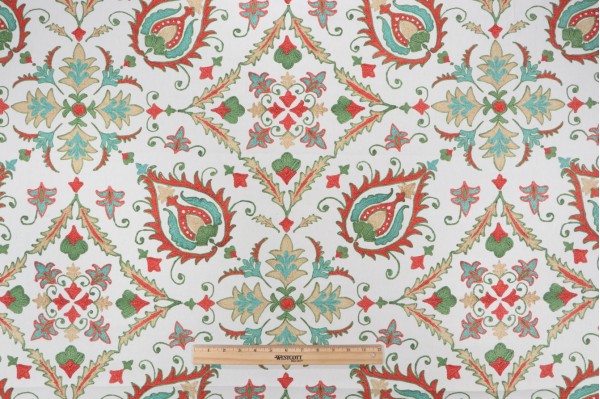 Covington Gabrielle Printed Cotton Drapery Fabric in 100-Multi 