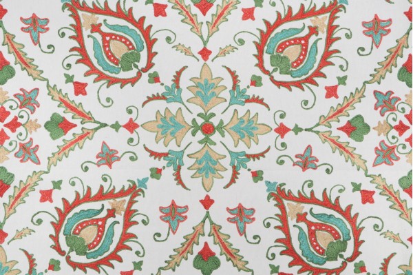 Covington Gabrielle Printed Cotton Drapery Fabric in 100-Multi 