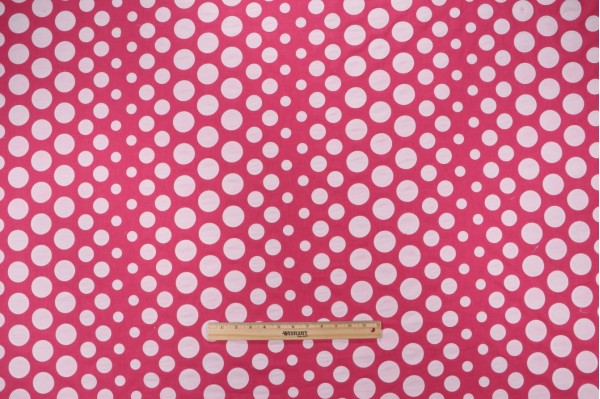 Sample of Hilary Farr Cirque Du Hilary Applique Embroidered Drapery Fabric in 722-Fuchsia for Covington 
