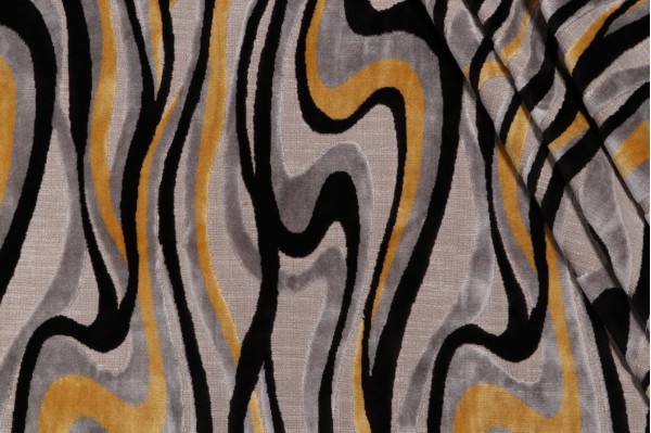 Sample of Covington Sway Velvet Upholstery Fabric in 960-Pyrite 