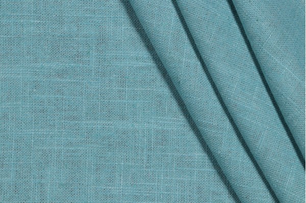 Covington Jefferson Linen Woven Drapery Fabric in 507-Aquarius 