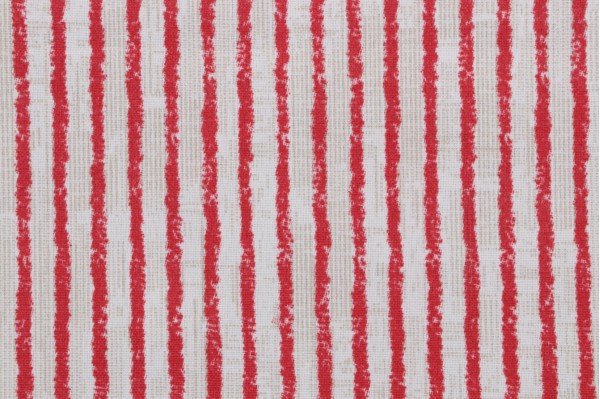 Magnolia Home Duval Printed Polyester Outdoor Fabric in Red 