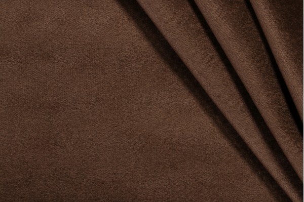 Scalamandre Solid Velvet Upholstery Fabric in Brown