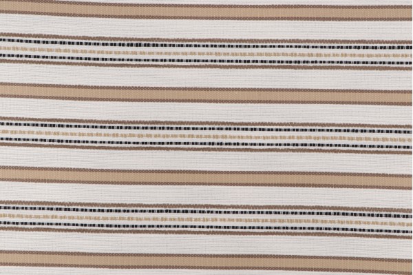 Stripe Woven Upholstery Fabric in Cafe