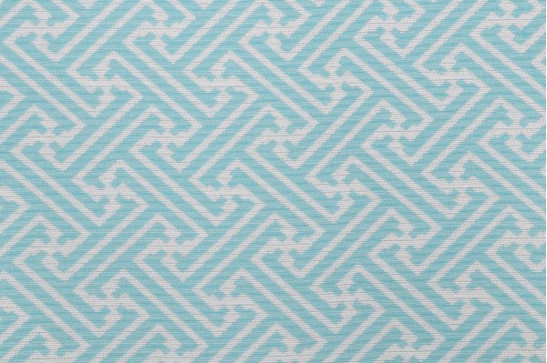 Sunbrella Meander 44216-0004 Woven Solution Dyed Acrylic Outdoor Fabric in Aqua