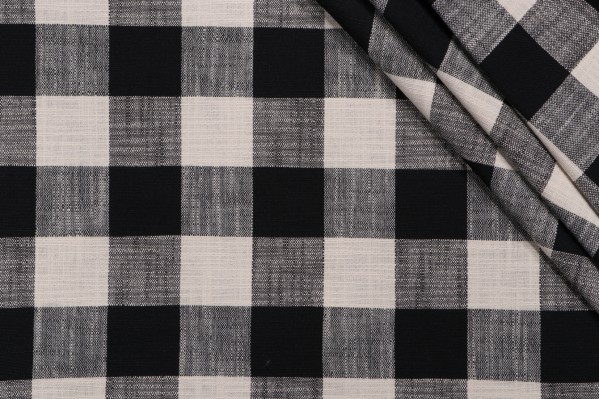 Blake Woven Upholstery Fabric in Raven