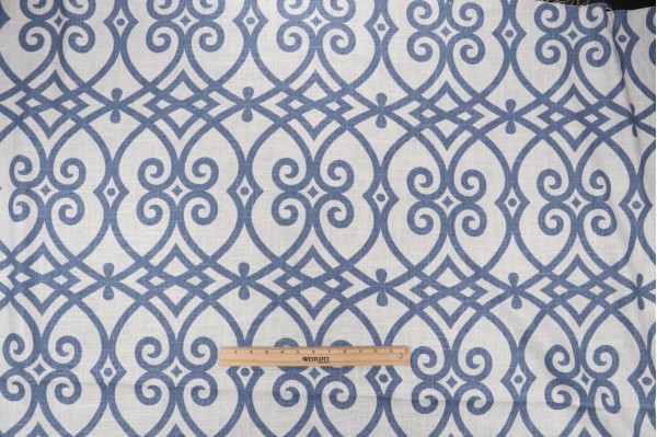 Click for 1 Yards Jaclyn Smith Home Gatework Rot Printed Linen Blend Drapery Fabric for Trend Jaclyn Smith Home Gatework Rot Printed Linen Blend Drapery Fabric for Trend