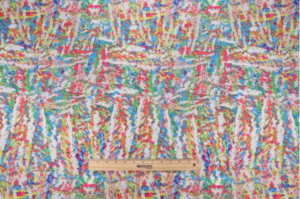 Circus Printed Drapery Fabric in Jewel
