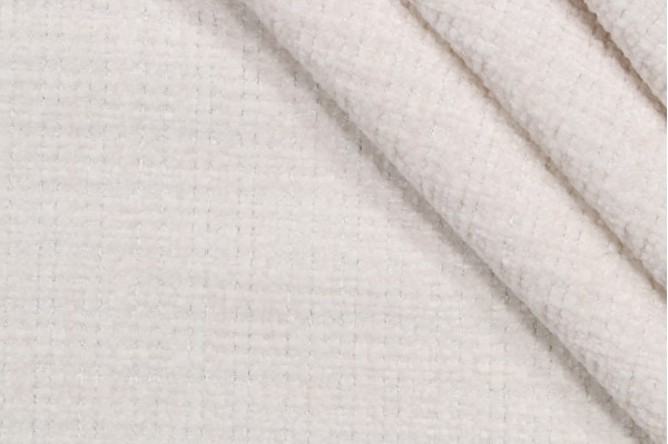 Crypton Lincoln High Performance Woven Chenille Upholstery Fabric in Marshmallow