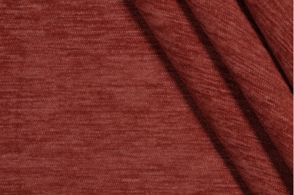 Crypton Tobin High Performance Chenille Upholstery Fabric in Terracotta