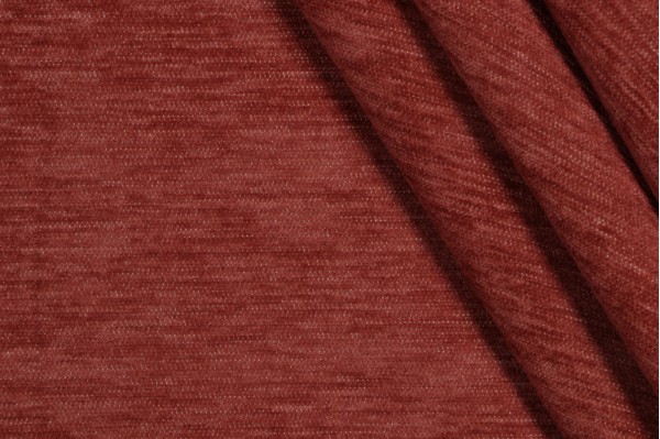 Crypton Tobin High Performance Chenille Upholstery Fabric in Terracotta