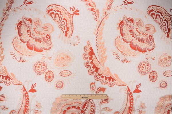 Click for 1 Yards Waltham Tapestry Upholstery Fabric in Coral Waltham Tapestry Upholstery Fabric in Coral