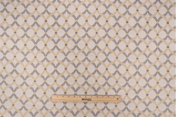 Harrison Woven Upholstery Fabric in Putty/Multi