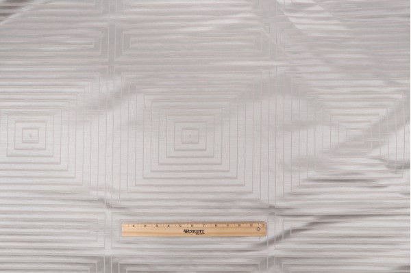 Scalamandre Silk Check Decorator Fabric in Fog