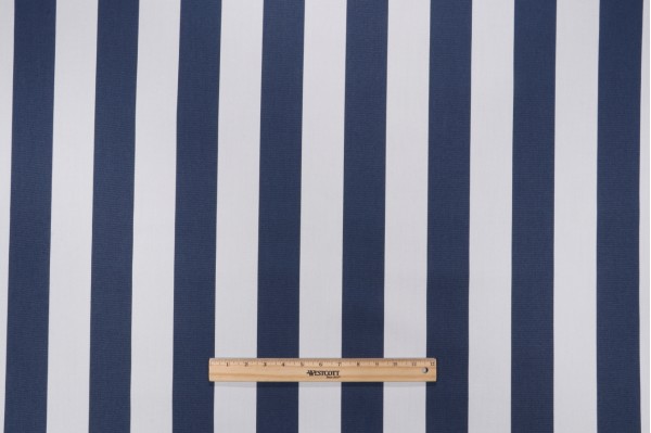 Click for 4.13 Yards Stripe Woven Solution Dyed Acrylic Outdoor Fabric in Marine Stripe Woven Solution Dyed Acrylic Outdoor Fabric in Marine