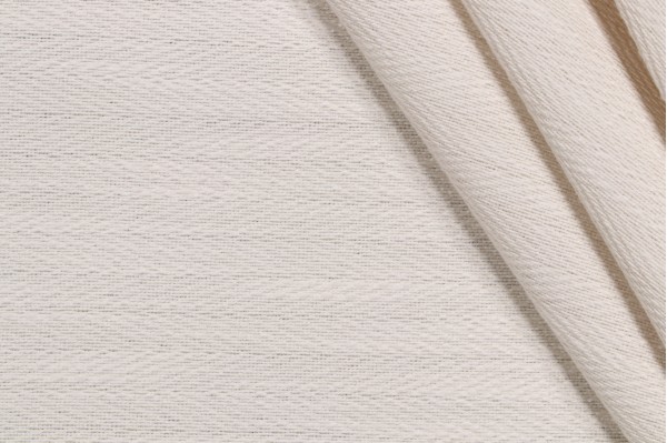Herringbone Woven Decorator Fabric in Oyster
