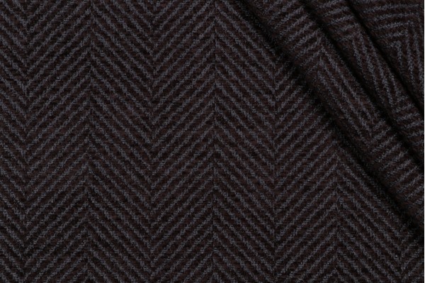 Moore Woven Chenille Upholstery Fabric in Carbon