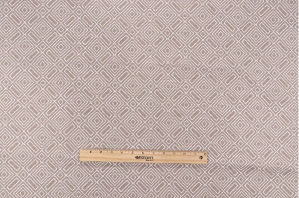 Sunbrella Geo Diamonds Woven Solution Dyed Acrylic Outdoor Fabric in Sand