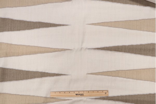 Holmes Printed & Embroidered Drapery Fabric in Natural