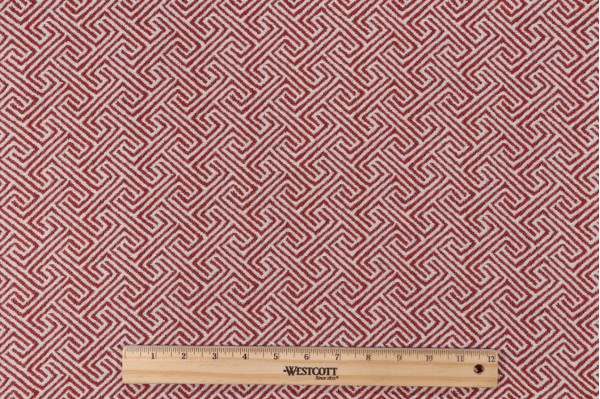 Click for 4.25 Yards Inside/Out Performance Paonessa Woven Outdoor Fabric in Crimson Inside/Out Performance Paonessa Woven Outdoor Fabric in Crimson